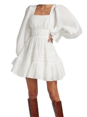 NEW Aje Impression Dress White